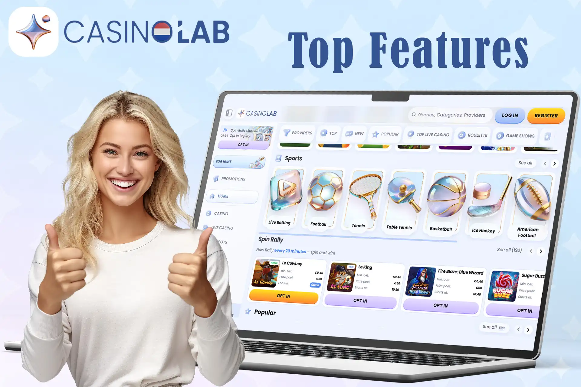 Belangrijkste voordelen van CasinoLab